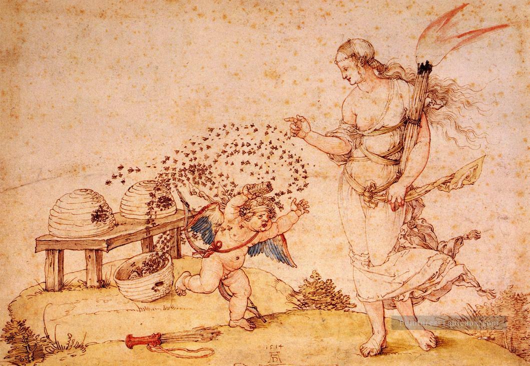 Cupidon le voleur de miel Albrecht Dürer Peintures à l'huile
